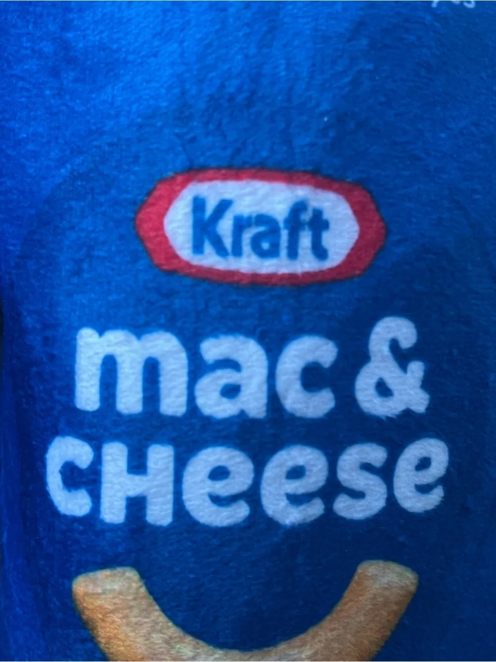 Kraft Mac & Cheese Plush Dog Toy Squeaker Original Flavor NWT